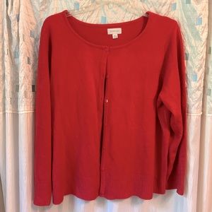Avenue red cardigan